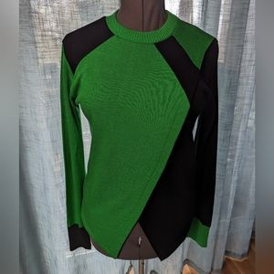 Elhoffer Green and Black Supreme One  Crossover Shego Sweater